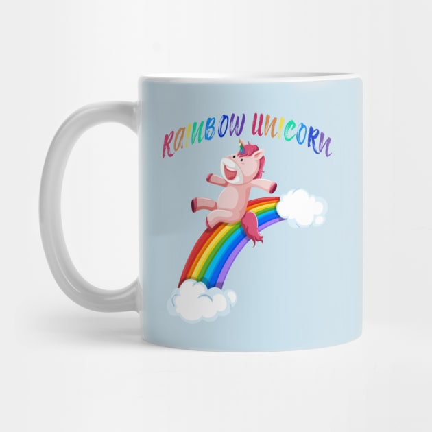 Rainbow Unicorn Lover by JeffDesign